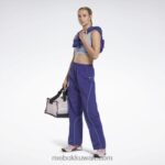 نحيف جريئة الأرجواني سروال منسوج ليه ميلز Reebok 0NZ0F448 - Image 2
