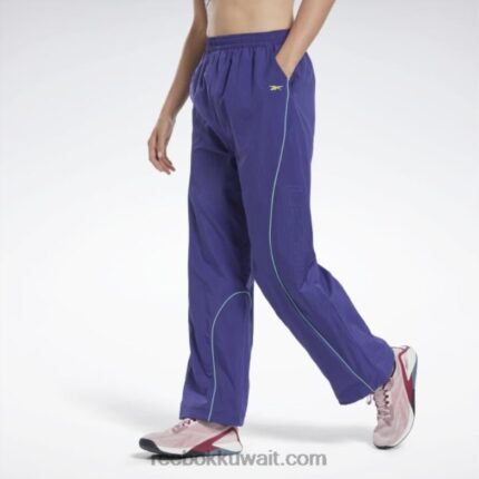 نحيف جريئة الأرجواني سروال منسوج ليه ميلز Reebok 0NZ0F448