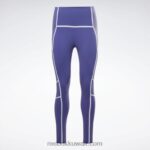 نحيف جريئة الأرجواني لوكس كولون بلوك بخصر مرتفع Reebok 0NZ0F430 - Image 8