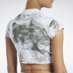 نحيف حكيم خفيف تي شيرت قصير الأكمام بطبعة بقع سحابة كلاسيكية Reebok 0NZ0F984 - Image 6