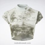 نحيف حكيم خفيف تي شيرت قصير الأكمام بطبعة بقع سحابة كلاسيكية Reebok 0NZ0F984 - Image 7