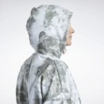 نحيف حكيم خفيف سويت شيرت بسحّاب كلاسيكي بطبعة بقع سحابة Reebok 0NZ0F841 - Image 6