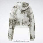 نحيف حكيم خفيف سويت شيرت بسحّاب كلاسيكي بطبعة بقع سحابة Reebok 0NZ0F841 - Image 8