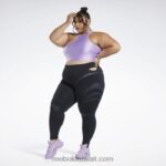 نحيف حيرة الأرجواني تانك توب قصير كتف واحد من كاردي بي (مقاس كبير) Reebok 0NZ0F461 - Image 3