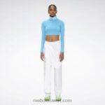 نحيف دائما زرقاء أعلى الياقة المدورة بايير موس Reebok 0NZ0F847