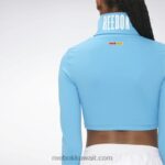 نحيف دائما زرقاء أعلى الياقة المدورة بايير موس Reebok 0NZ0F847 - Image 4