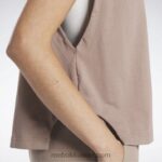 نحيف رمادي داكن أعلى خزان العضلات جيرسي الكلاسيكية Reebok 0NZ0F803 - Image 5