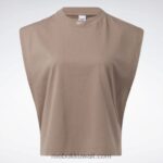 نحيف رمادي داكن أعلى خزان العضلات جيرسي الكلاسيكية Reebok 0NZ0F803 - Image 7