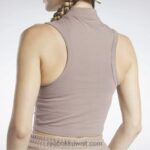 نحيف رمادي داكن بلوزة بدون أكمام من الجيرسيه المجهزة بقصّة كلاسيكية Reebok 0NZ0F748 - Image 7