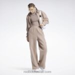 نحيف رمادي داكن سروال واسع الساق عكسي الصوف الكلاسيكي Reebok 0NZ0F259 - Image 4