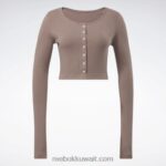 نحيف رمادي داكن قميص كلاسيكي بأكمام طويلة Reebok 0NZ0F563 - Image 7