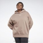 نحيف رمادي داكن هودي كبير الحجم معاد تدويره في الاستوديو (حجم كبير) Reebok 0NZ0F577