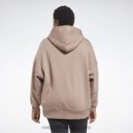 نحيف رمادي داكن هودي كبير الحجم معاد تدويره في الاستوديو (حجم كبير) Reebok 0NZ0F577 - Image 3