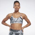 نحيف رمادي نقي 3 حمالة صدر جريئة مطبوعة بحمالات رفيعة من لوكس Reebok 0NZ0F508