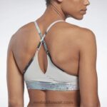 نحيف رمادي نقي 3 حمالة صدر جريئة مطبوعة بحمالات رفيعة من لوكس Reebok 0NZ0F508 - Image 5