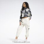 نحيف رمادي نقي 5 كنزة شتوية كلاسيكية بطبعة نصف سحاب Reebok 0NZ0F848 - Image 3