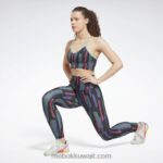 نحيف شبه وردي فخور الجوارب المطبوعة كل انحاء myt Reebok 0NZ0F539 - Image 3