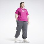 نحيف شبه وردي فخور تي شيرت الهوية (حجم كبير) Reebok 0NZ0F624 - Image 2