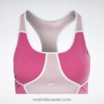 نحيف شبه وردي فخور حمالة صدر لوكس ريسر مبطنة بألوان متداخلة (حجم كبير) Reebok 0NZ0F804 - Image 7