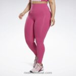 نحيف شبه وردي فخور كولون لوكس عالي الخصر (حجم كبير) Reebok 0NZ0F831