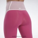 نحيف شبه وردي فخور لوكس كولون بلوك بخصر مرتفع Reebok 0NZ0F385 - Image 6