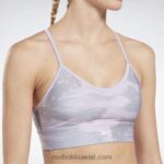 نحيف ضباب بنفسجي حمالة صدر مطبوعة مموهة جاهزة للتمارين الرياضية Reebok 0NZ0F662 - Image 4