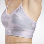 نحيف ضباب بنفسجي حمالة صدر مطبوعة مموهة جاهزة للتمارين الرياضية Reebok 0NZ0F662 - Image 6
