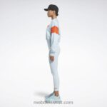 نحيف فريش بلو f17-r فيكتوريا بيكهام سويت شيرت برسومات Reebok 0NZ0F543 - Image 2