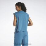 نحيف فولاذي أزرق s23-r أعلى خزان العضلات جيرسي الكلاسيكية Reebok 0NZ0F858 - Image 3
