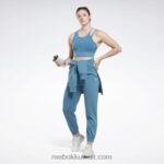 نحيف فولاذي أزرق s23-r سويت شيرت صوف بشعار الماركة كبير Reebok 0NZ0F827 - Image 2