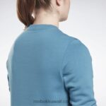 نحيف فولاذي أزرق s23-r سويت شيرت صوف بشعار الماركة كبير Reebok 0NZ0F827 - Image 5