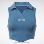 نحيف فولاذي أزرق s23-r كلاسيك اسكواش تانك توب Reebok 0NZ0F854 - Image 7