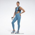 نحيف فولاذي أزرق s23-r كولون لوكس بخصر مرتفع Reebok 0NZ0F281 - Image 2