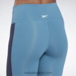 نحيف فولاذي أزرق s23-r لوكس كولون بلوك بخصر مرتفع Reebok 0NZ0F522 - Image 5