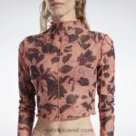 نحيف كانيون كورال قميص شبكي بأكمام طويلة وطبعة أزهار كلاسيكية Reebok 0NZ0F706 - Image 5