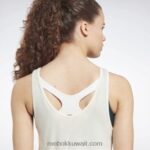 نحيف كلاسيكي أبيض أعلى خزان الرسومات الجاهزة للتمرين Reebok 0NZ0F558 - Image 5