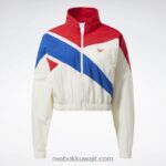نحيف كلاسيكي أبيض سترة المسار الكلاسيكية الامتياز Reebok 0NZ0F318 - Image 3