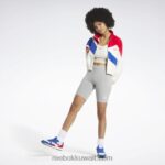 نحيف كلاسيكي أبيض سترة المسار الكلاسيكية الامتياز Reebok 0NZ0F318 - Image 5