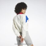نحيف كلاسيكي أبيض سترة المسار الكلاسيكية الامتياز Reebok 0NZ0F318 - Image 7