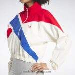 نحيف كلاسيكي أبيض سترة المسار الكلاسيكية الامتياز Reebok 0NZ0F318 - Image 10