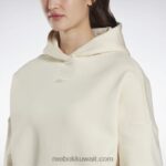 نحيف كلاسيكي أبيض لوكس هوديي كبير الحجم Reebok 0NZ0F370 - Image 5