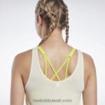 نحيف كلاسيكي أبيض ليه ميلز سوبريميوم بغطاء علوي للدبابات Reebok 0NZ0F792 - Image 5