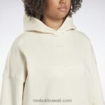 نحيف كلاسيكي أبيض هودي كبير الحجم معاد تدويره في الاستوديو (حجم كبير) Reebok 0NZ0F828 - Image 4