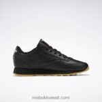 نحيف كور أسود / رمادي نقي 5 / ريبوك صمغ المطاط 03 أحذية جلدية كلاسيكية Reebok 0NZ0F193 - Image 2