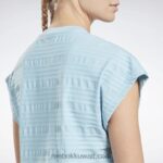 نحيف لؤلؤة زرقاء تي شيرت مثقوب Reebok 0NZ0F895 - Image 4