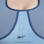 نحيف لائحة زرقاء حمالة صدر لوكس ريسر مبطنة بألوان متداخلة (حجم كبير) Reebok 0NZ0F832 - Image 5