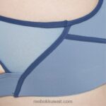 نحيف لائحة زرقاء حمالة صدر لوكس ريسر مبطنة بألوان متداخلة (حجم كبير) Reebok 0NZ0F832 - Image 7