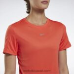 نحيف مضيئة شبه برتقالية تشغيل تي شيرت سبيدويك Reebok 0NZ0F954 - Image 4
