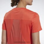 نحيف مضيئة شبه برتقالية تشغيل تي شيرت سبيدويك Reebok 0NZ0F954 - Image 5
