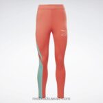 نحيف مضيئة شبه برتقالية تشغيل طماق ناقلات Reebok 0NZ0F562 - Image 6